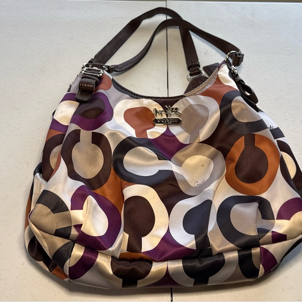 Coach Madison Op Art Maggie Shoulder Bag
